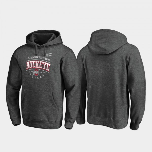 Ohio State Buckeyes Men's Tackle 2019 Fiesta Bowl Bound Heather Gray College Football Hoodie 2404HPJL8